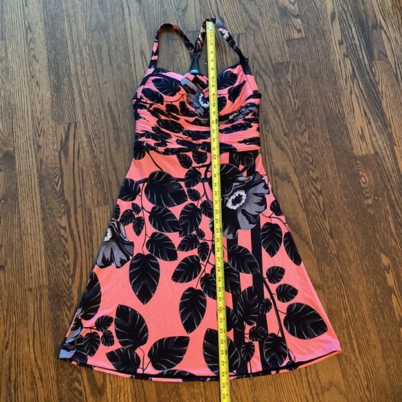 Versace Floral Print Strappy Open Back Mini Dress - Picture 5 of 12